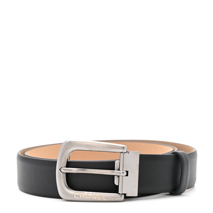 Chanel Calfskin Belt 95 38 Black 1 of 7