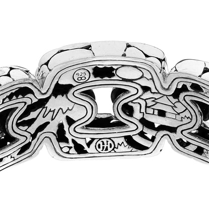 John Hardy Sterling Silver Black Sapphire Kali Lava Link Hinge Bracelet 3 of 3