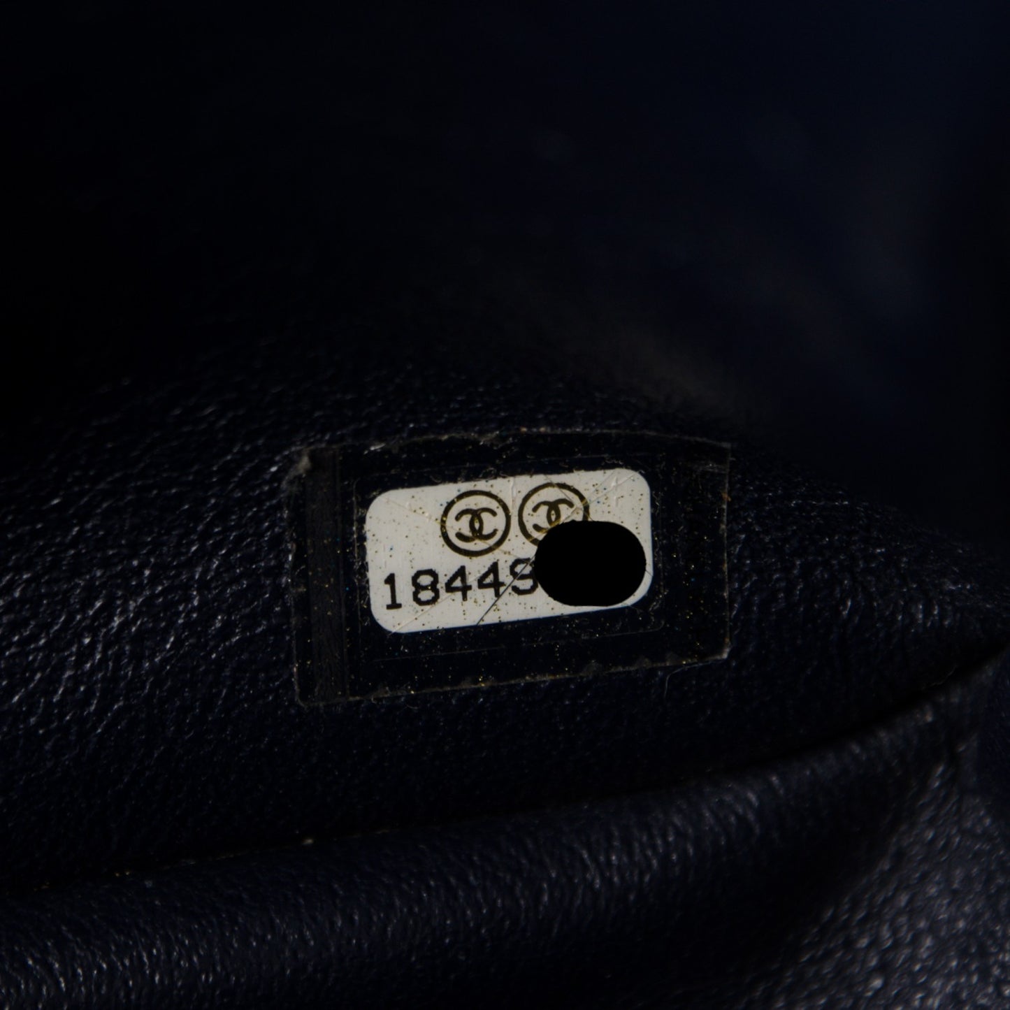 Caviar Quilted Jumbo Double Flap Navy Blue