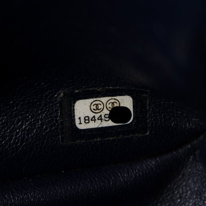 Chanel Caviar Quilted Jumbo Double Flap Navy Blue 9 of 10