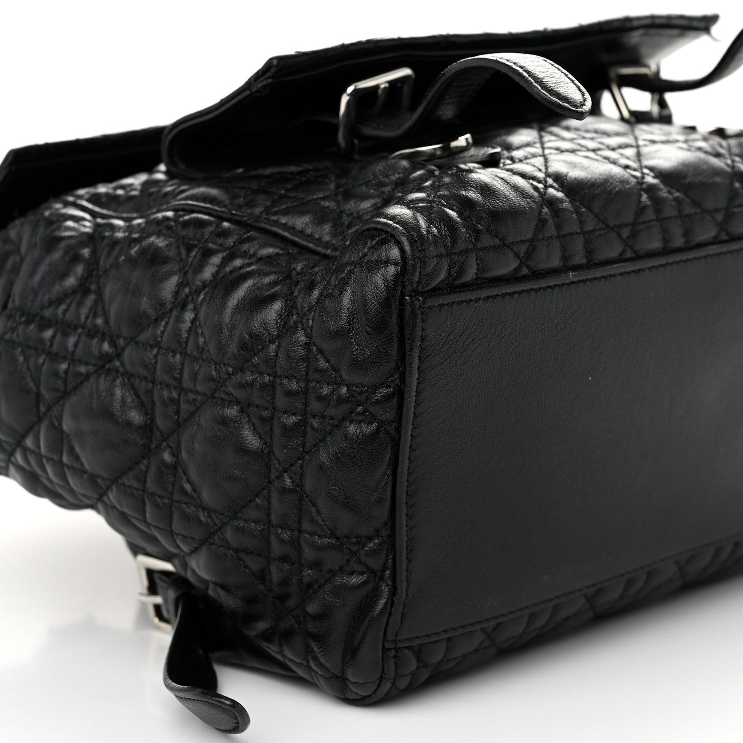 Christian Dior Lambskin Cannage Large Stardust Backpack Black 9 of 12