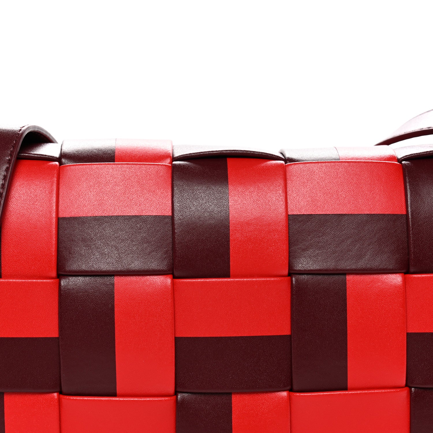 Bottega Veneta Nappa Maxi Intrecciato Cassette Crossbody Bag Barolo Bright Red 8 of 10