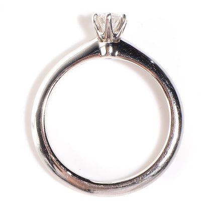 Tiffany Platinum .25 Carat Diamond Engagement Ring 6.25 3 of 6