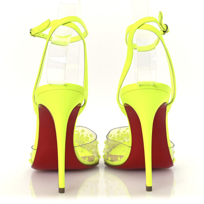 Christian Louboutin PVC Fluo Mat Spikaqueen 100 Pumps 37.5 Version Yellow Fluo 6 of 13