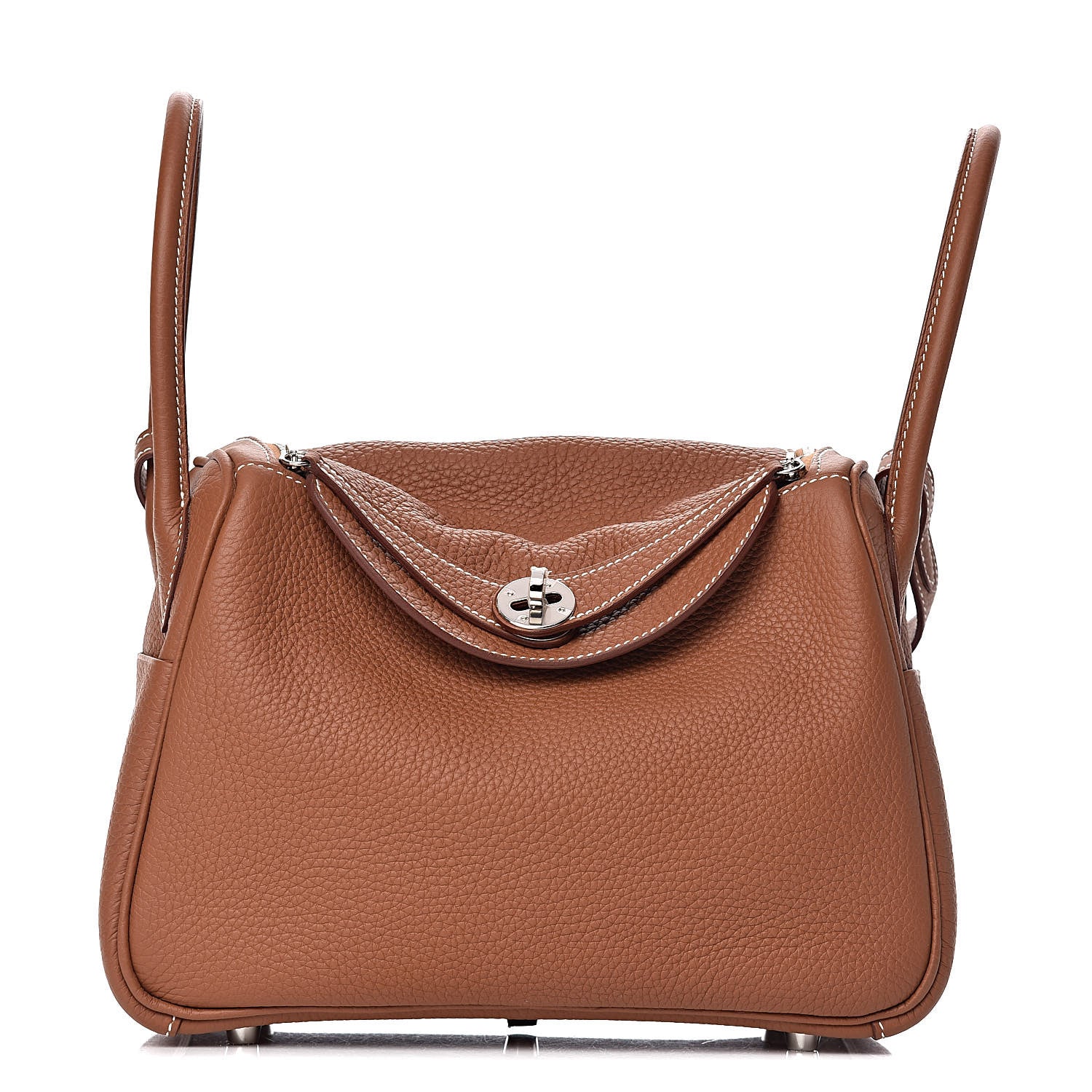 Hermes Taurillon Clemence Lindy 26 Gold 1 of 11