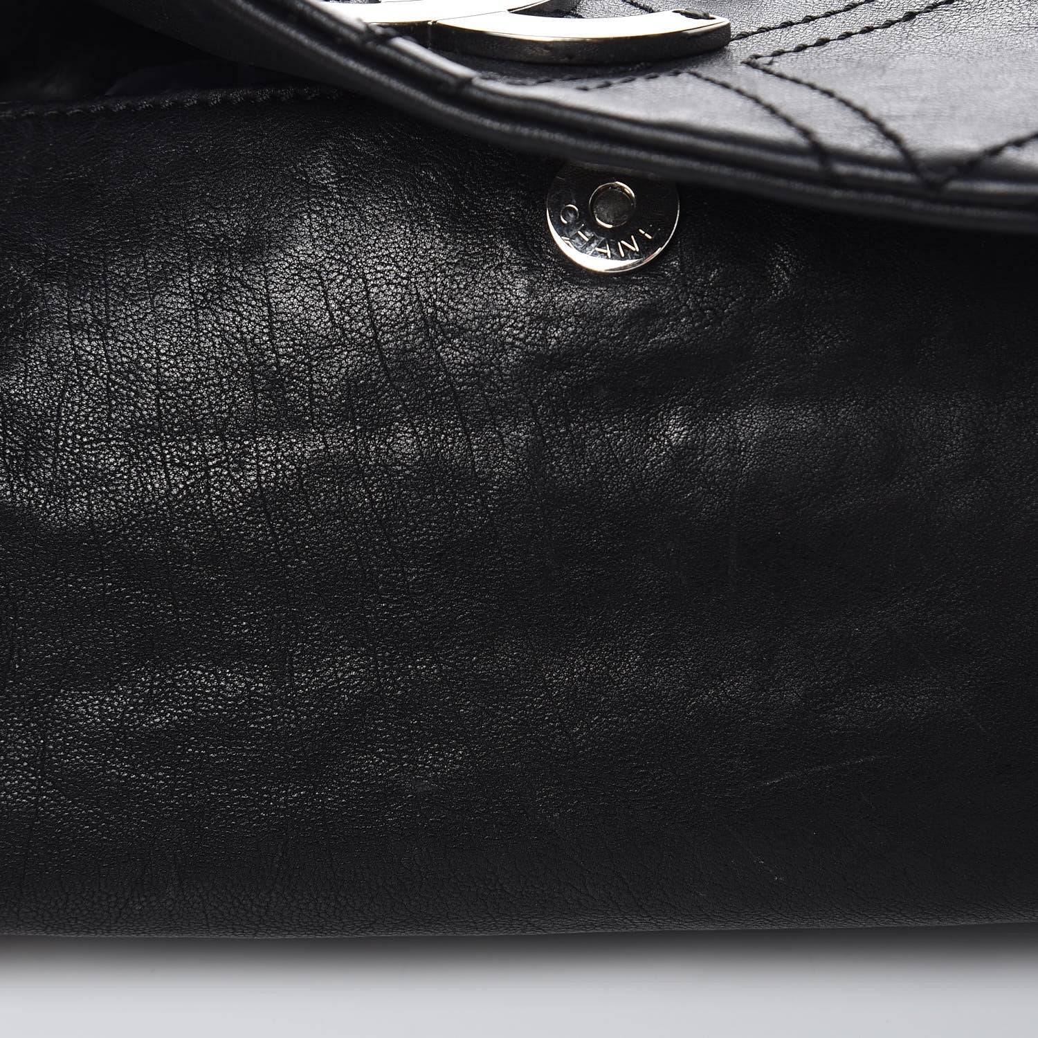 Chanel Calfskin Diamond Stitch Accordion Flap Black 11 of 14