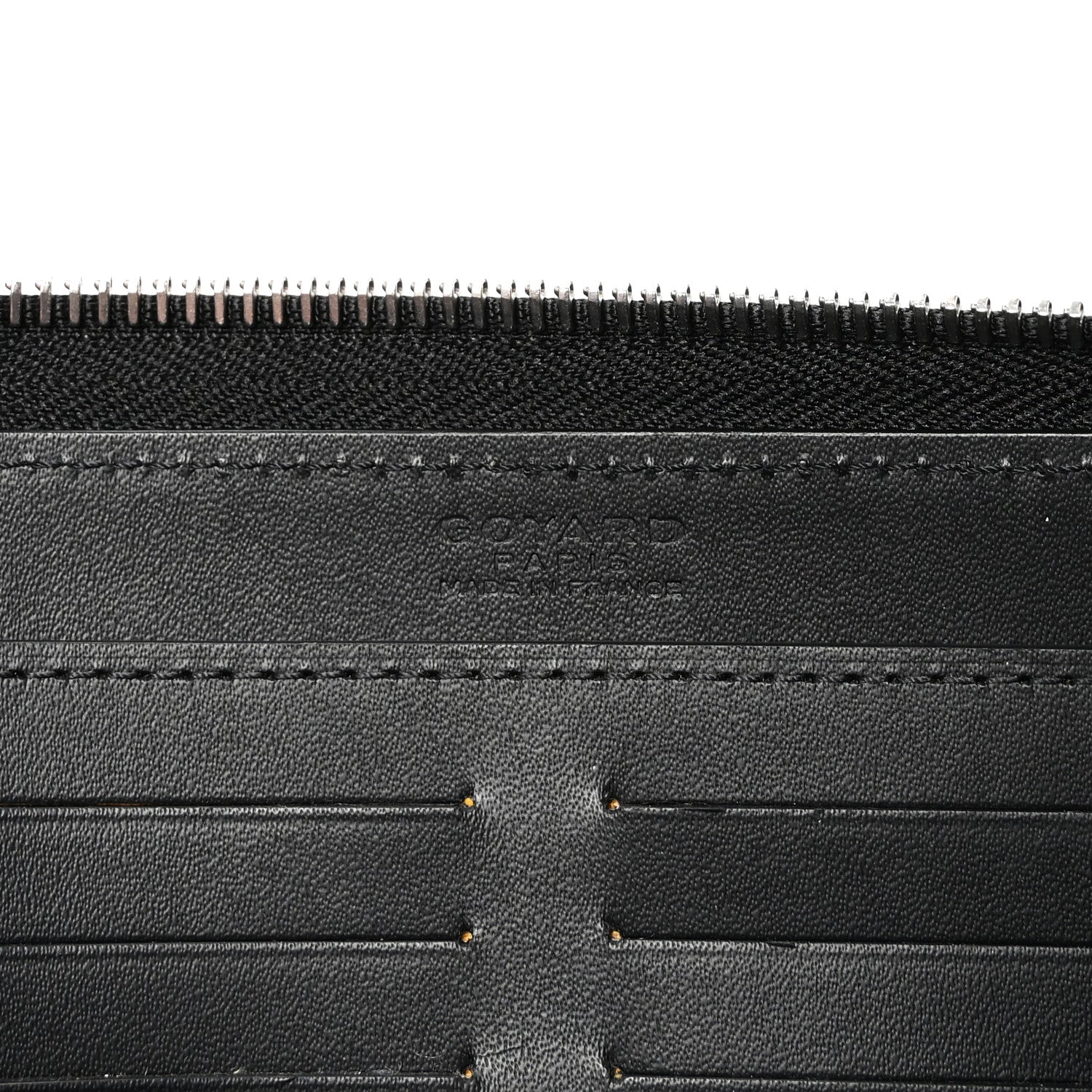 Goyard Goyardine Matignon Zip Around GM Wallet Black 6 of 7