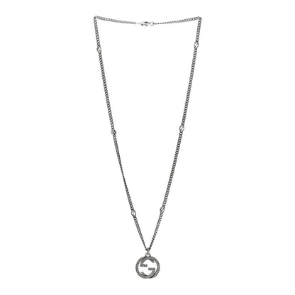 Gucci Sterling Silver Interlocking G Pendant Necklace 3 of 4