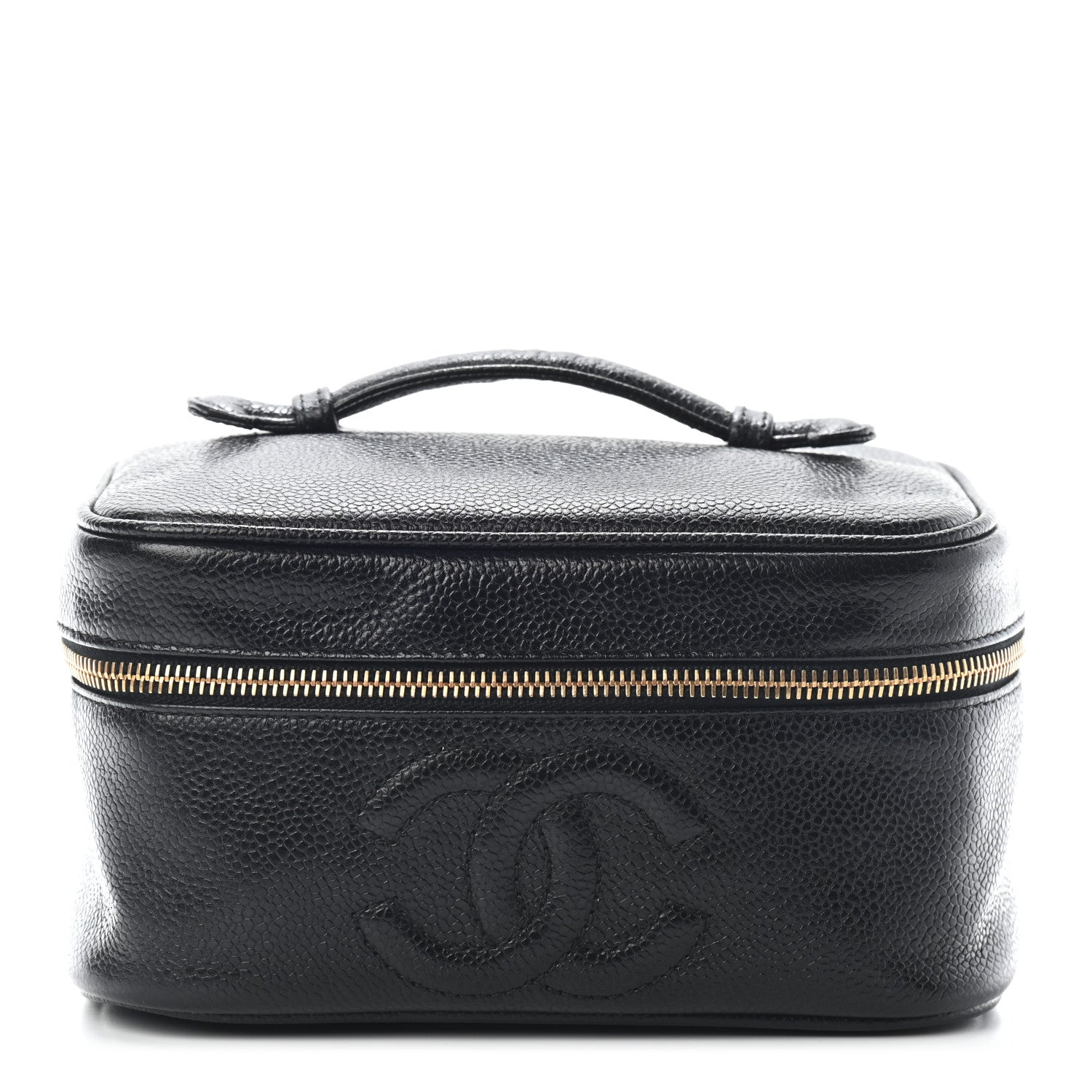Chanel Caviar Vanity Cosmetic Case Black 1 of 7