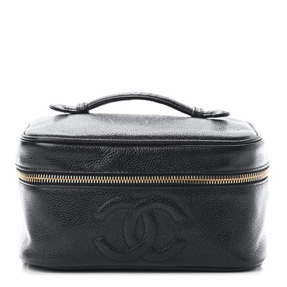 Chanel Caviar Vanity Cosmetic Case Black 1 of 7