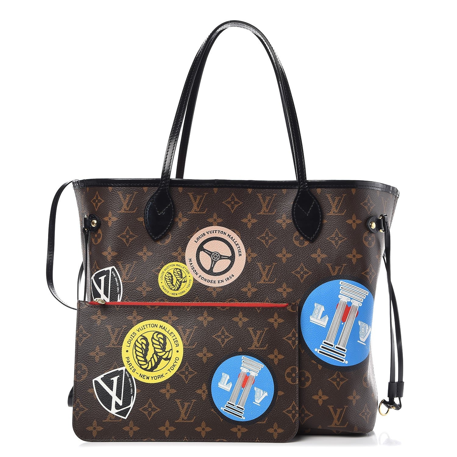 Louis Vuitton Monogram World Tour Neverfull MM 1 of 15