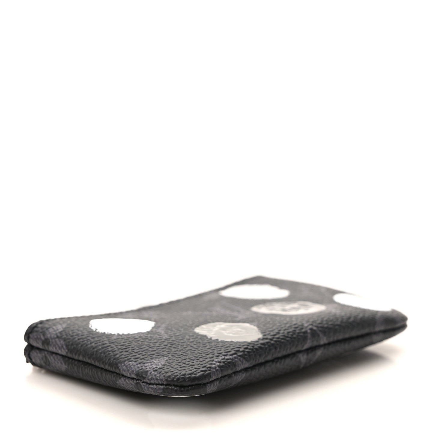 LV X YK Monogram Eclipse Key Pouch Black Silver