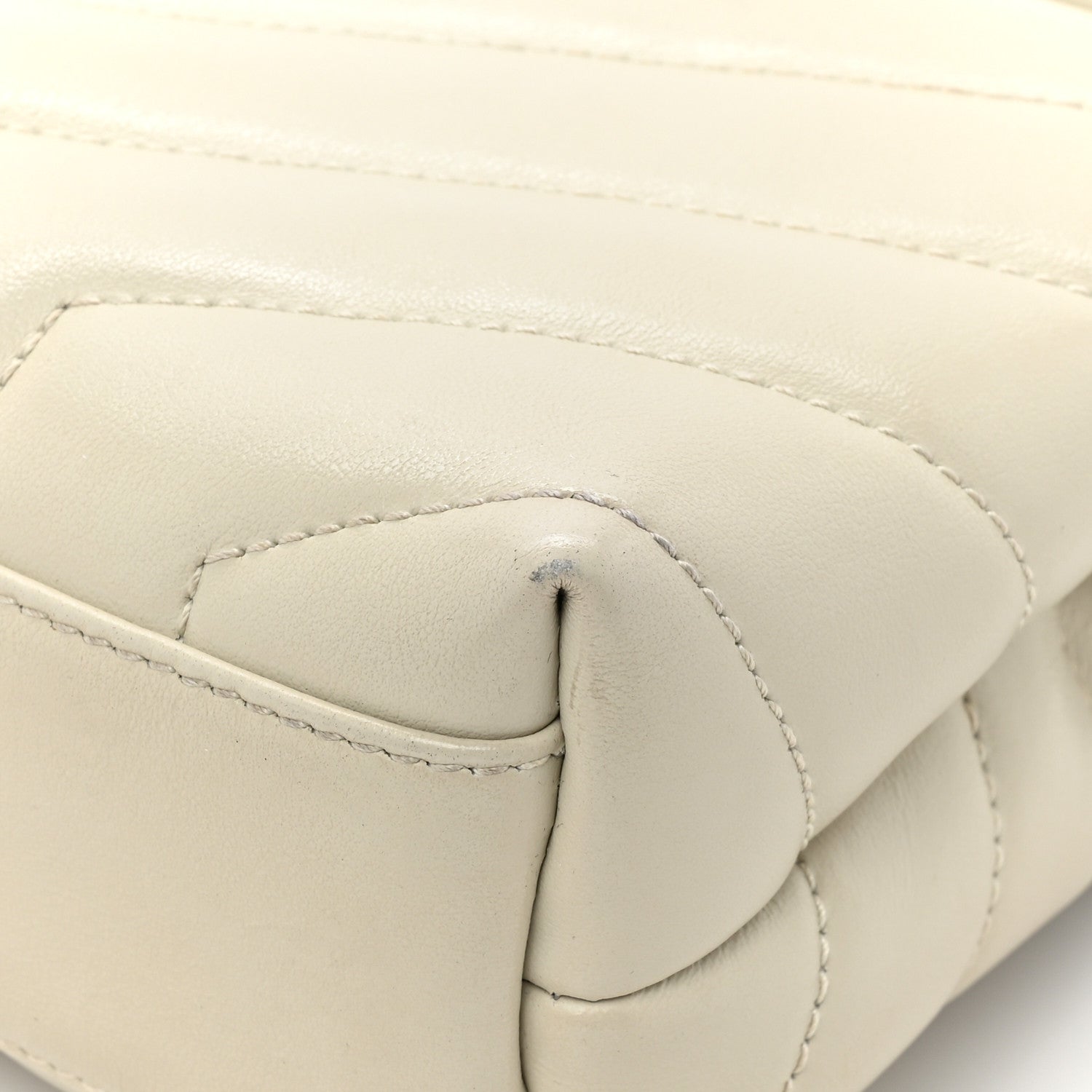 Saint Laurent Calfskin Y Quilted Monogram Toy Loulou Crossbody Bag Crema Soft 17 of 18