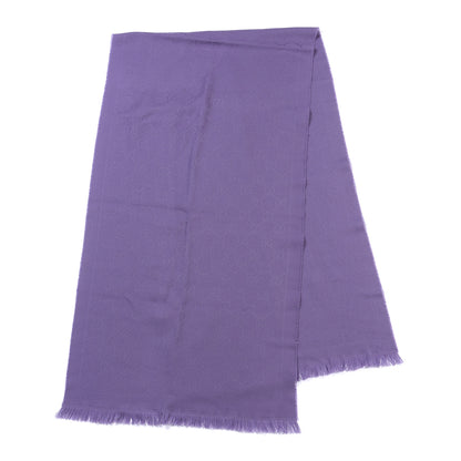Gucci Wool Monogram Fringe Scarf Purple 2 of 4