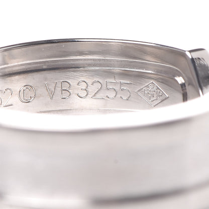 Cartier 18K White Gold Diamond 6.5 De Ring 52 6 4 of 6