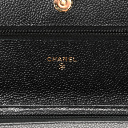 Chanel Caviar Quilted Wallet On Chain WOC Black 6 of 13
