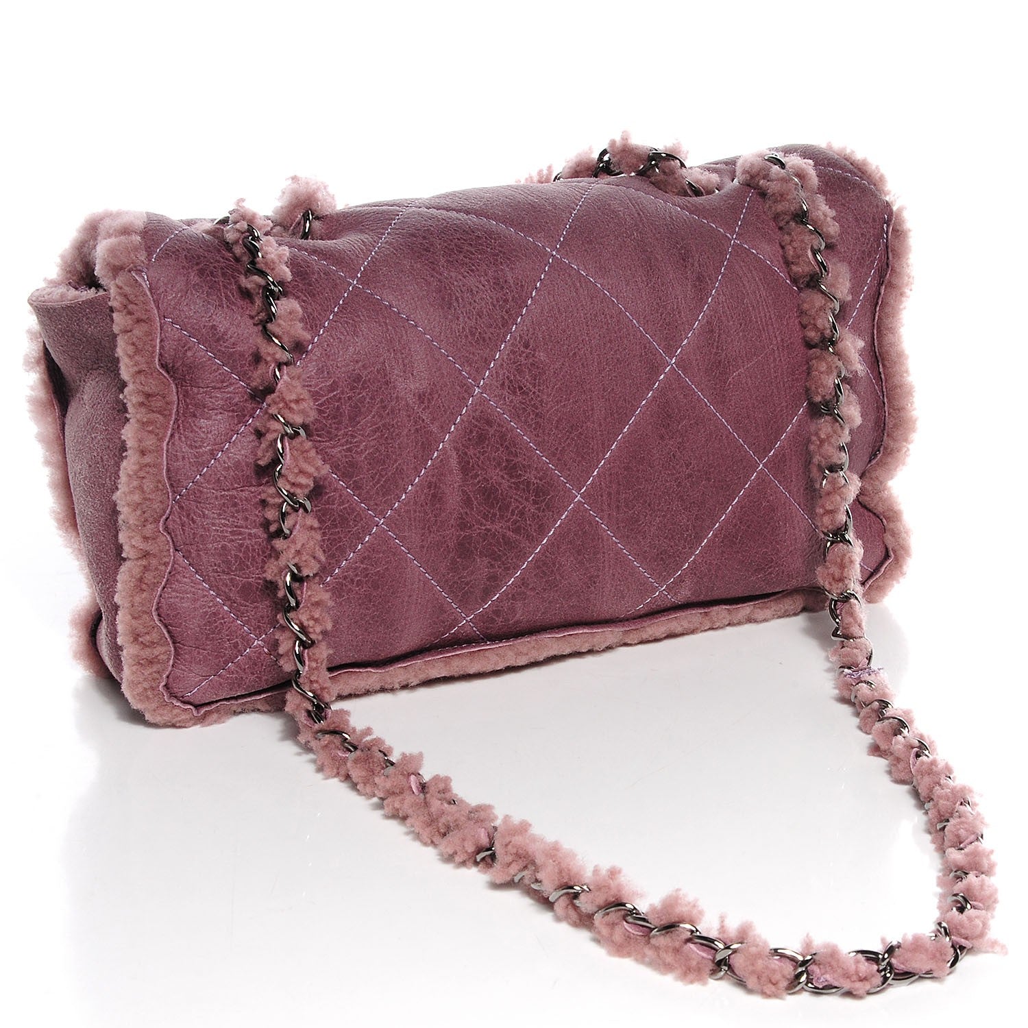 Chanel Shearling Quilted Medium Flap 3 of 8