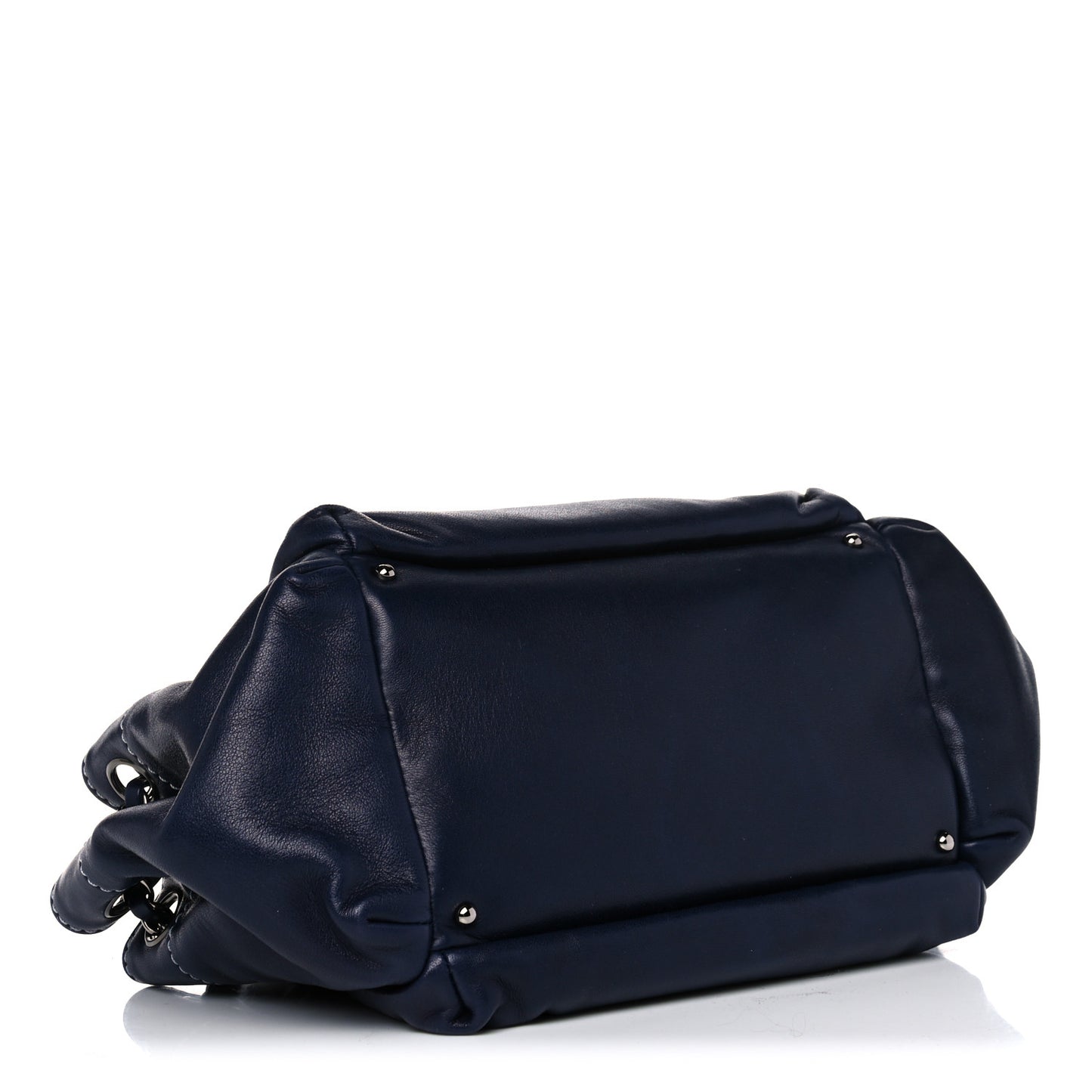 Lambskin Lax Accordion Hobo Navy
