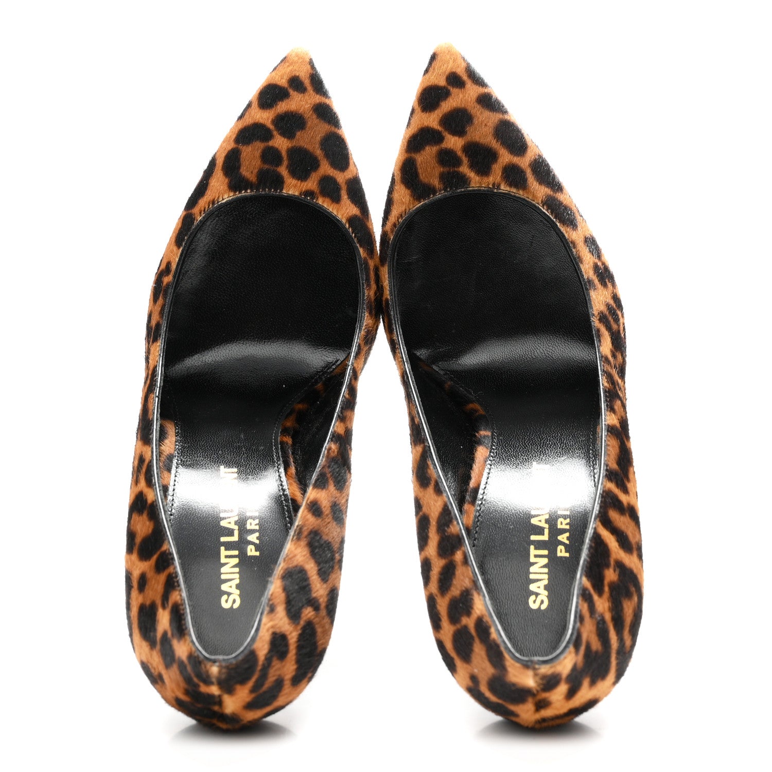 Saint Laurent Calf Hair Leopard Print Opyum 110 Pumps 35 Brown 2 of 10