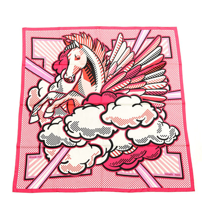 Hermes Silk Pegase Pop Scarf 140 Rose Azalee 1 of 4