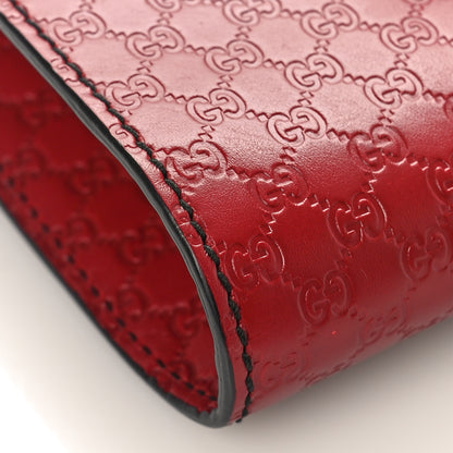 Gucci Soft Microguccissima Mini Emily Chain Shoulder Bag Rosso 8 of 9
