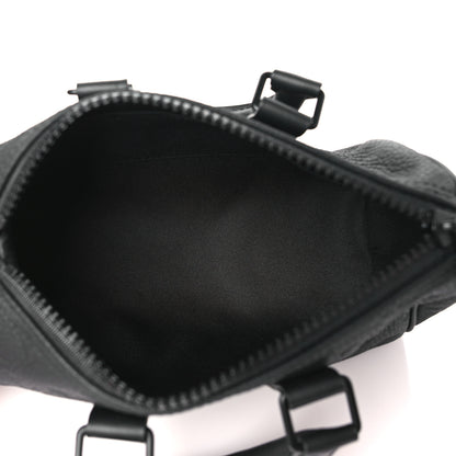 Louis Vuitton Monogram Taurillon Keepall Bandouliere 25 Black 5 of 9