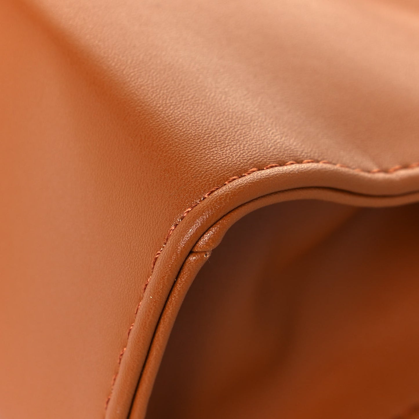 Vegan Leather Small Shopping Bag Tan