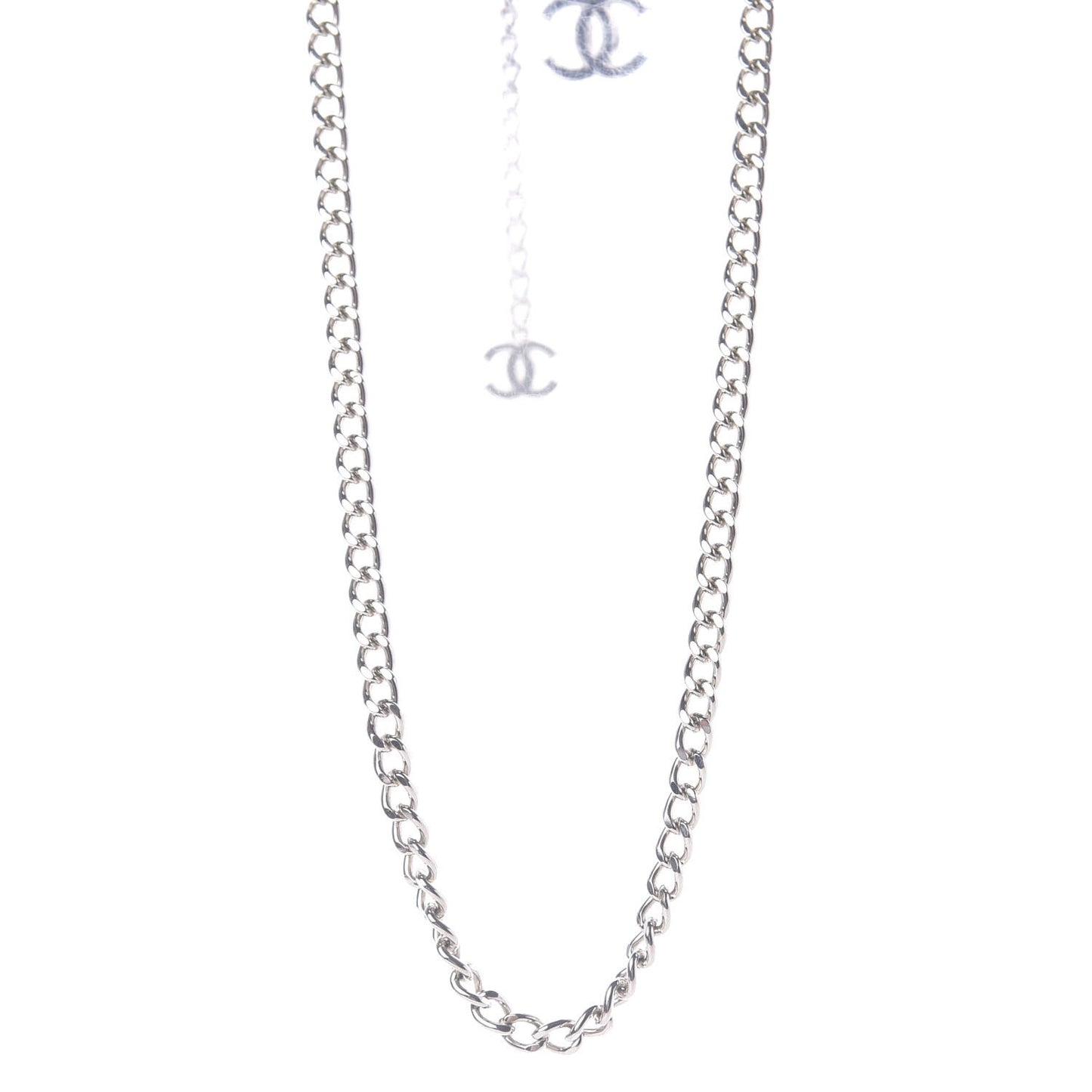 Enamel CC Ceinture Fantai Adjustable Belt Silver