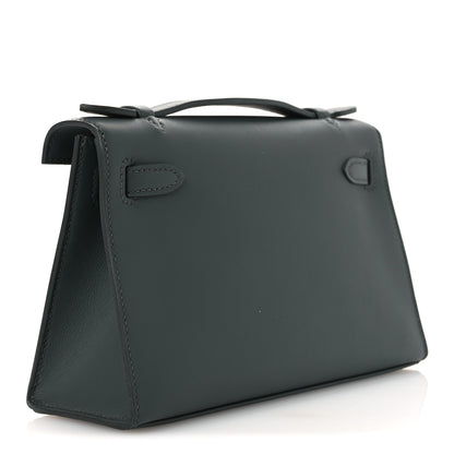 Hermes Swift Kelly Pochette Clutch Vert Mangrove 3 of 12