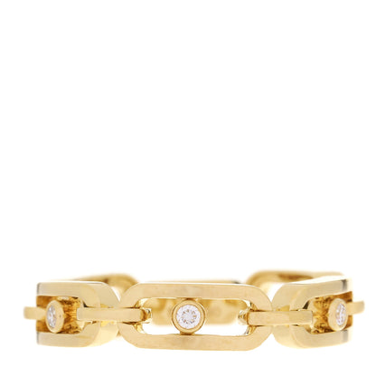 Messika 18K Yellow Gold Diamond Move Multi Link Band Ring 51 5.75 1 of 4