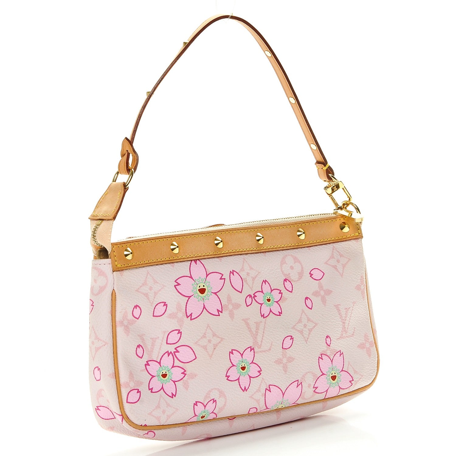 Louis Vuitton Monogram Cherry Blossom Pochette Accessories Pink 3 of 6