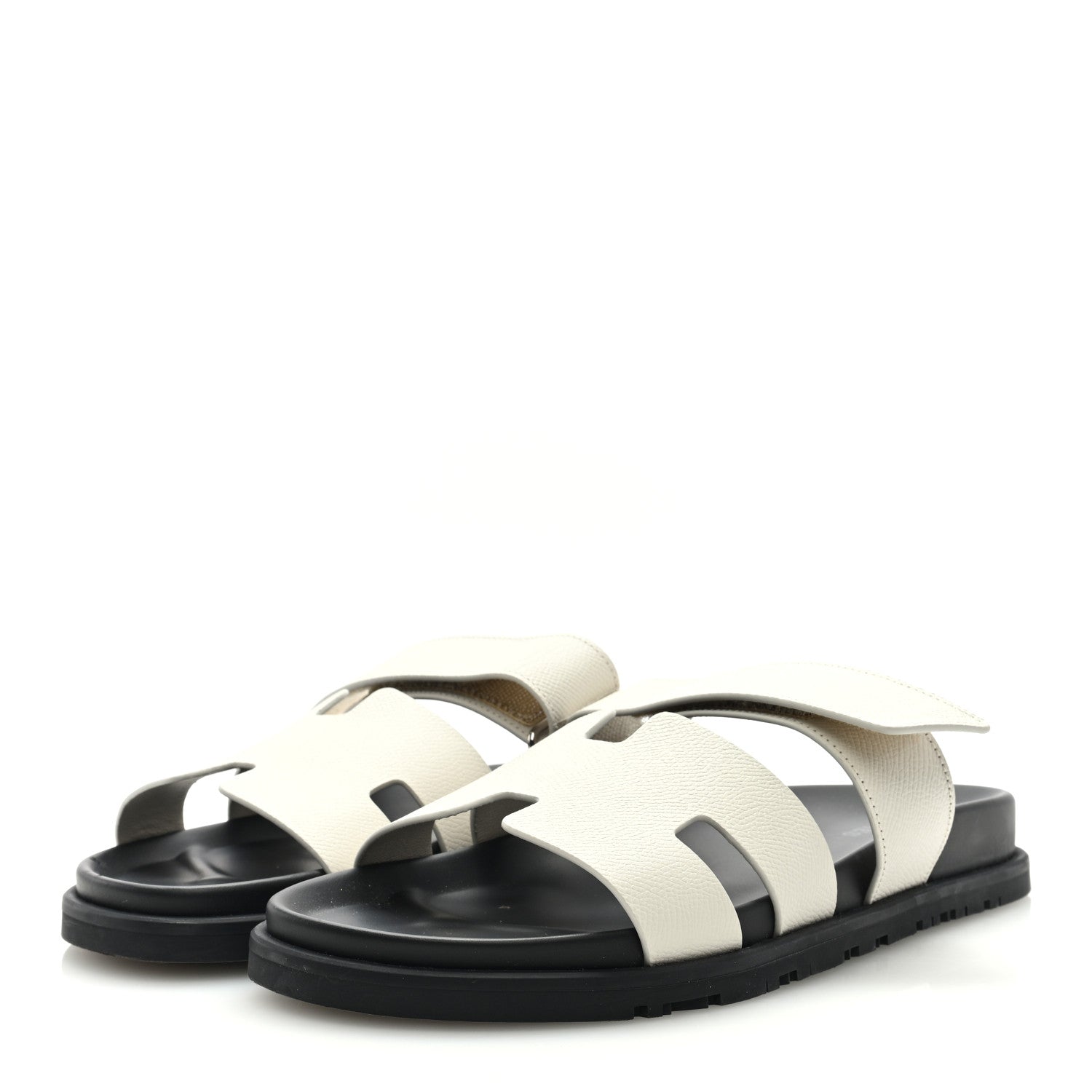 Hermes Epsom Chypre Sandals 40 Beige Glaise 3 of 9