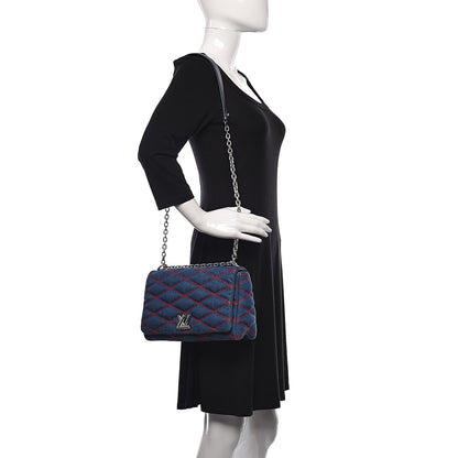 Louis Vuitton Denim Malletage GO-14 MM Denim Dark 2 of 14