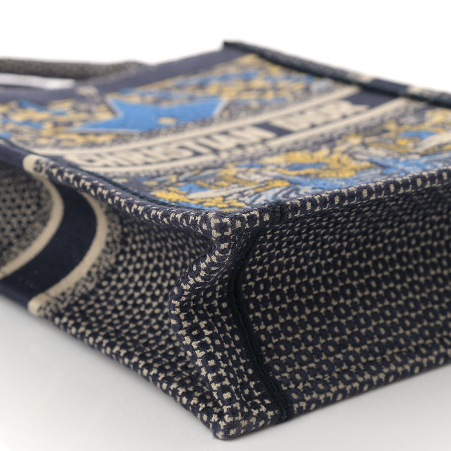 Christian Dior Canvas Embroidered Vertical L'Etoile Book Tote 9 of 12