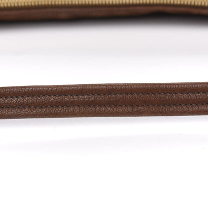 Prada Goatskin Grommet Whipstitch Shoulder Bag Palissandro 9 of 12