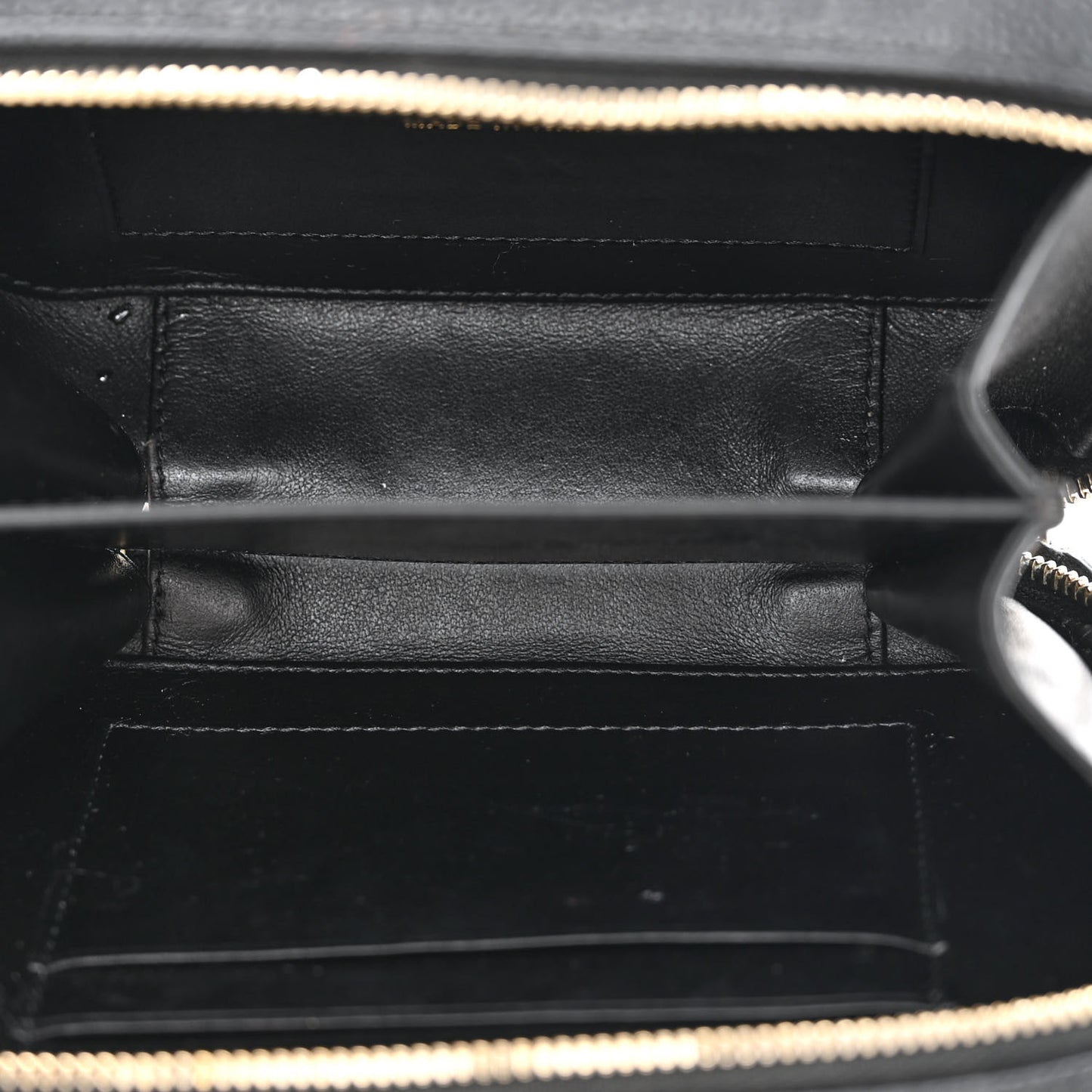 Caviar Quilted CC Filigree Vanity Clutch With Chain Black