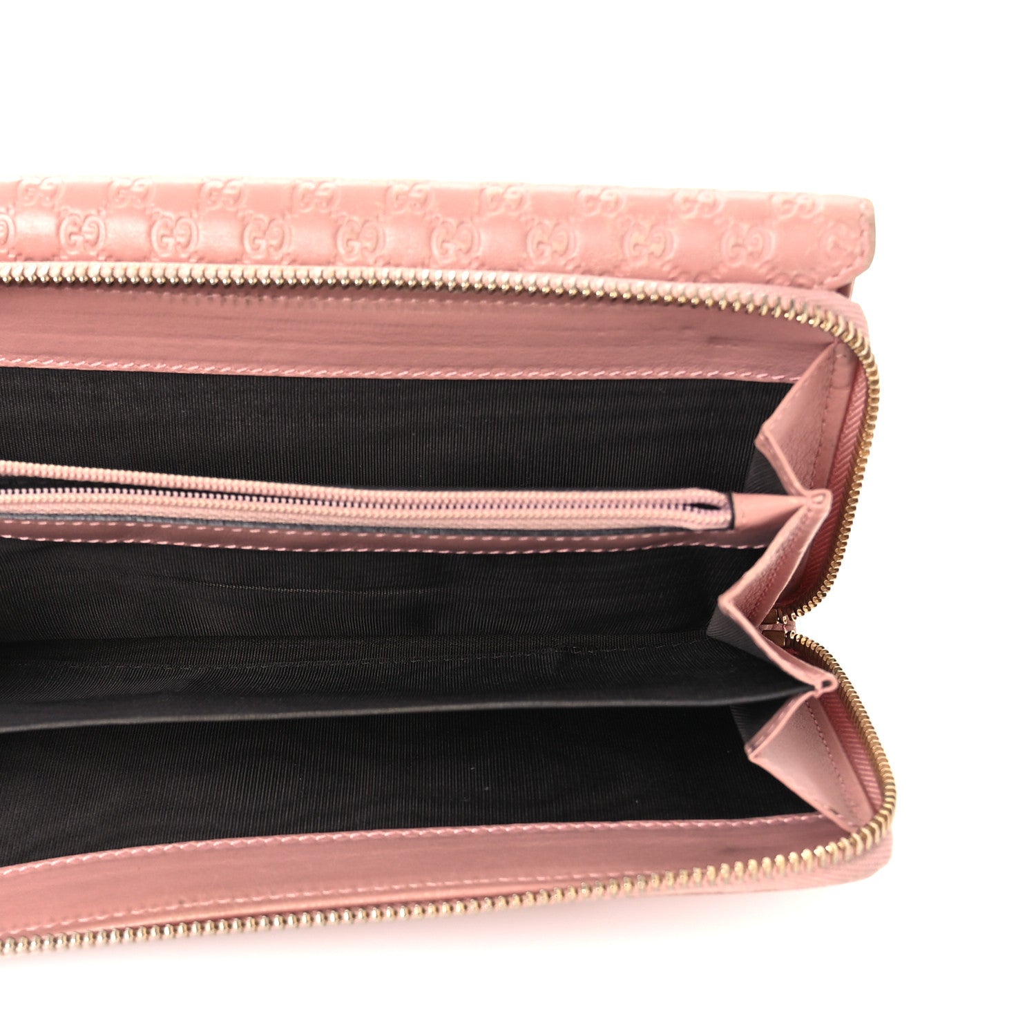 Gucci Soft Microguccissima Continental Zip Wallet Soft Pink 6 of 13