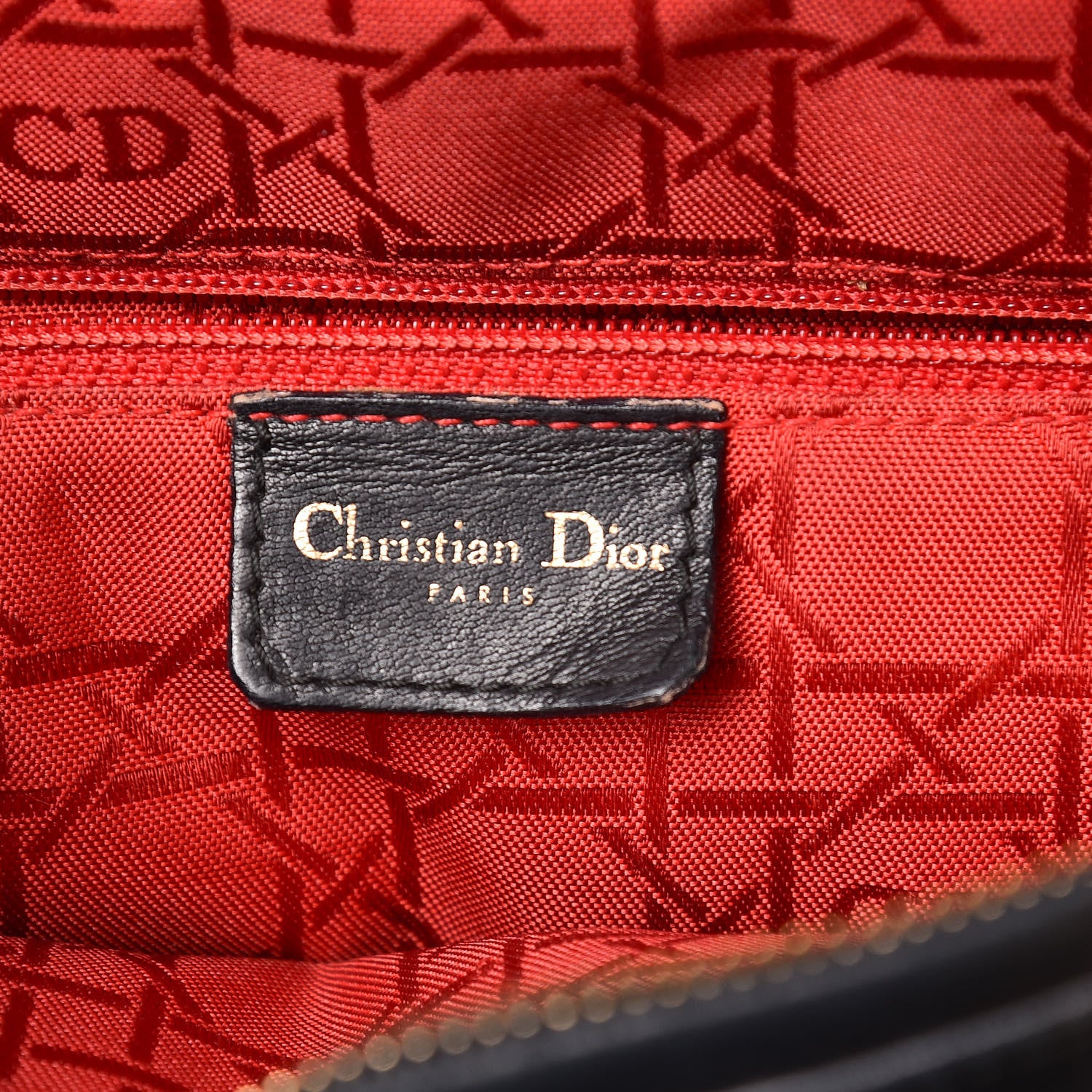 Christian Dior Lambskin Cannage Large Lady Dior Black 8 of 17
