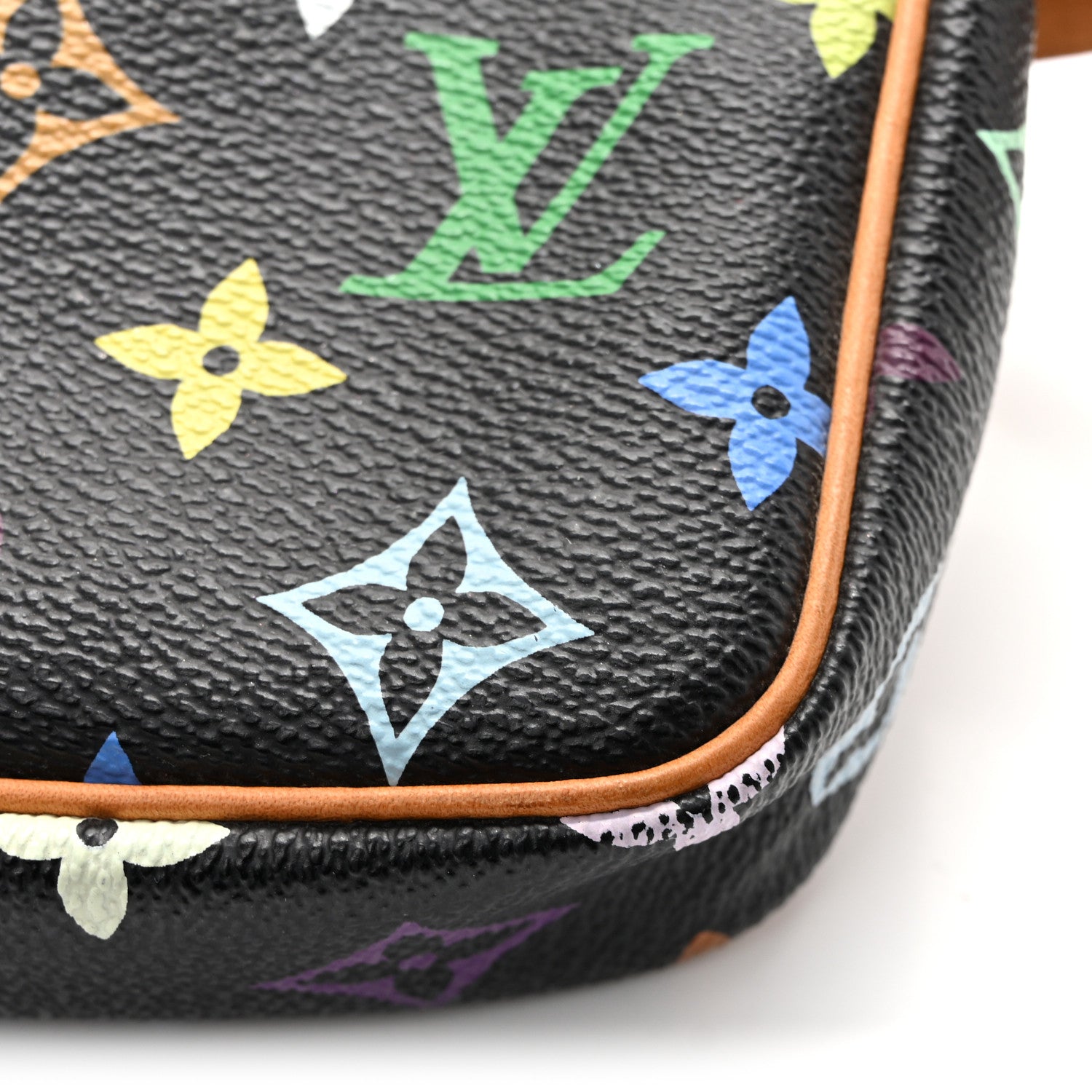 Louis Vuitton Monogram Multicolor Pochette Accessories Black 14 of 14