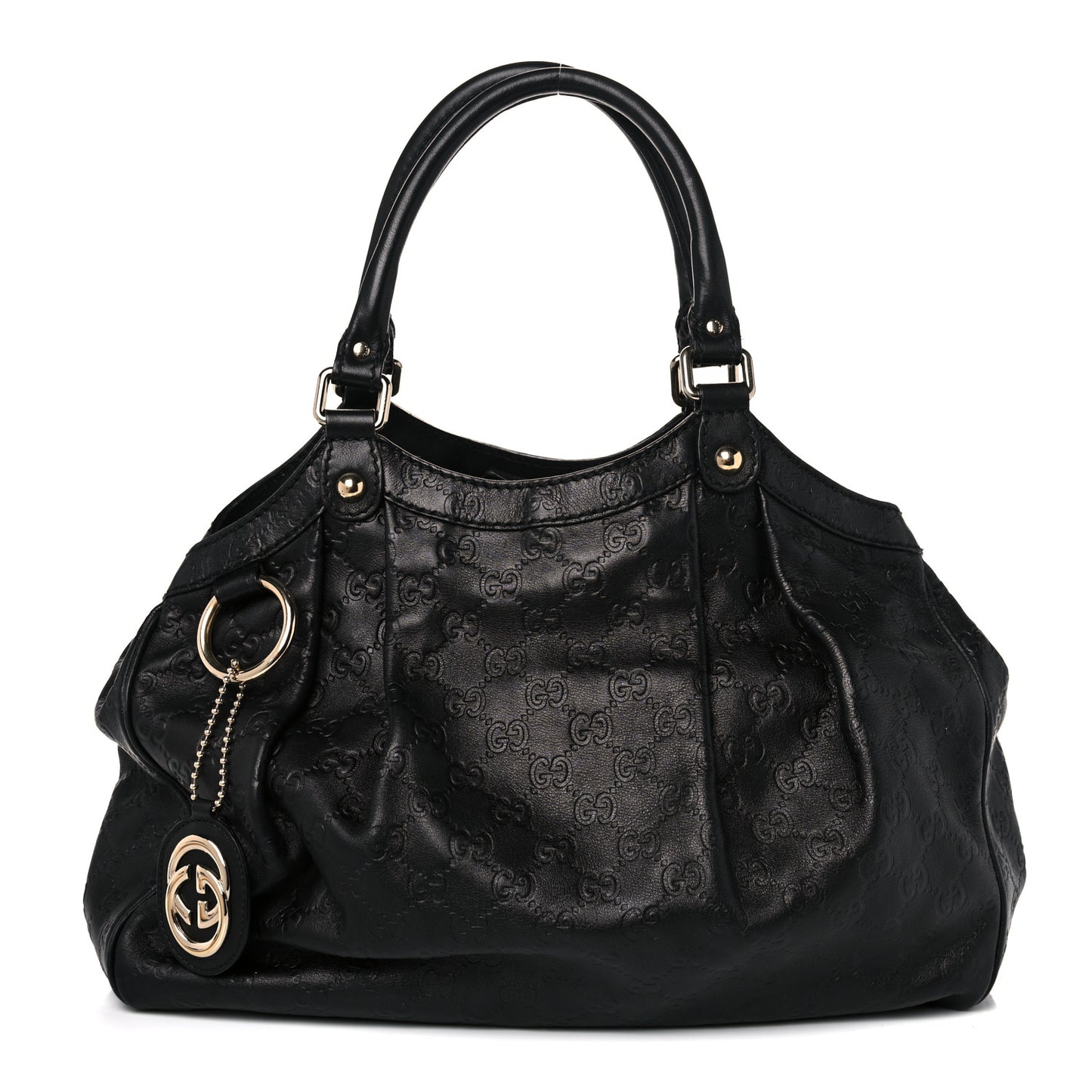Guccissima Medium Sukey Tote Chocolate