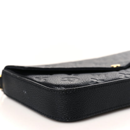 Louis Vuitton Empreinte Pochette Felicie Chain Wallet Black 8 of 10