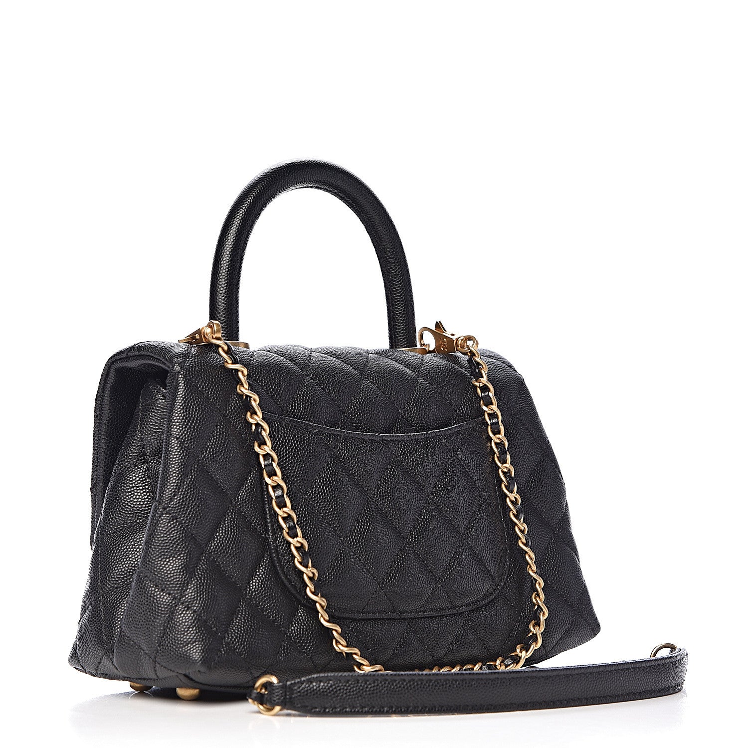 Chanel Caviar Quilted Mini Coco Handle Flap Black 4 of 11