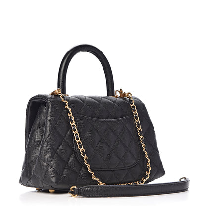 Chanel Caviar Quilted Mini Coco Handle Flap Black 4 of 11