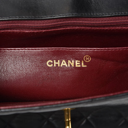 Chanel Lambskin Quilted Medium Single Flap Black 6 of 14