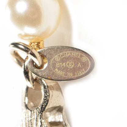 Chanel Pearl CC Long Necklace Light Gold 4 of 6