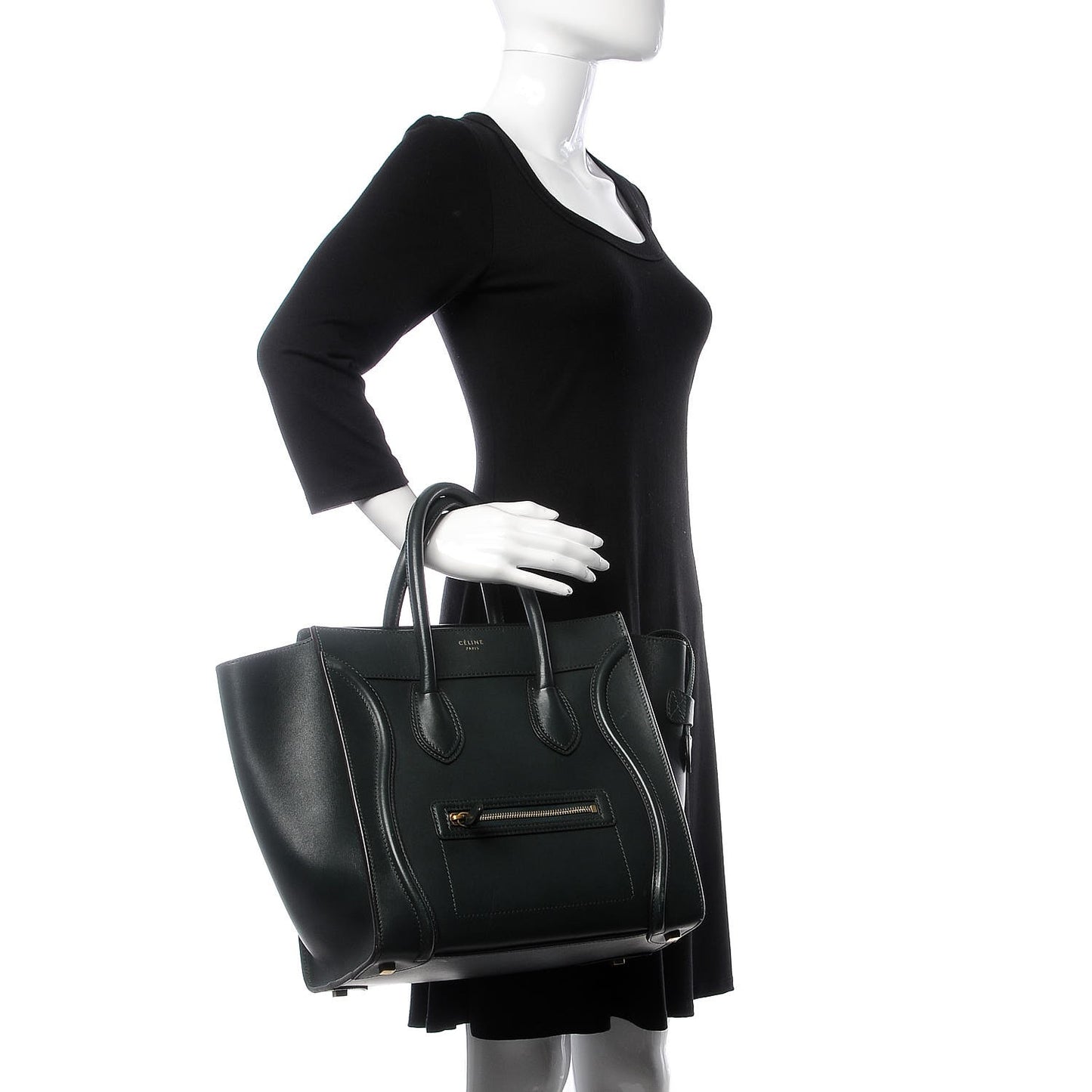 Smooth Calfskin Mini Luggage Emerald