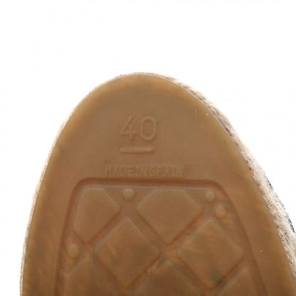Chanel Patent Calfskin Crystal CC Espadrilles 40 White Black 6 of 8