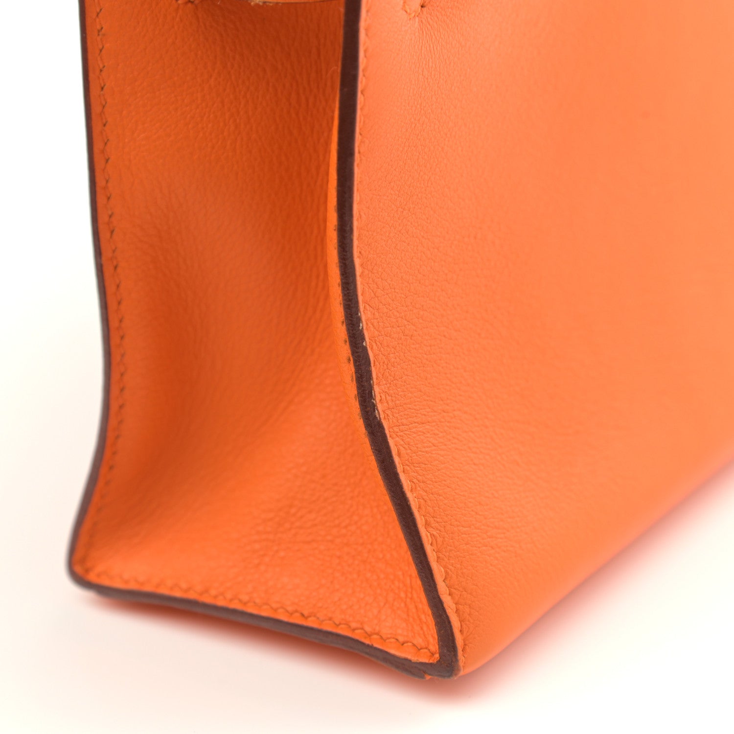 Hermes Swift Kelly Pochette Clutch Orange 20 of 21