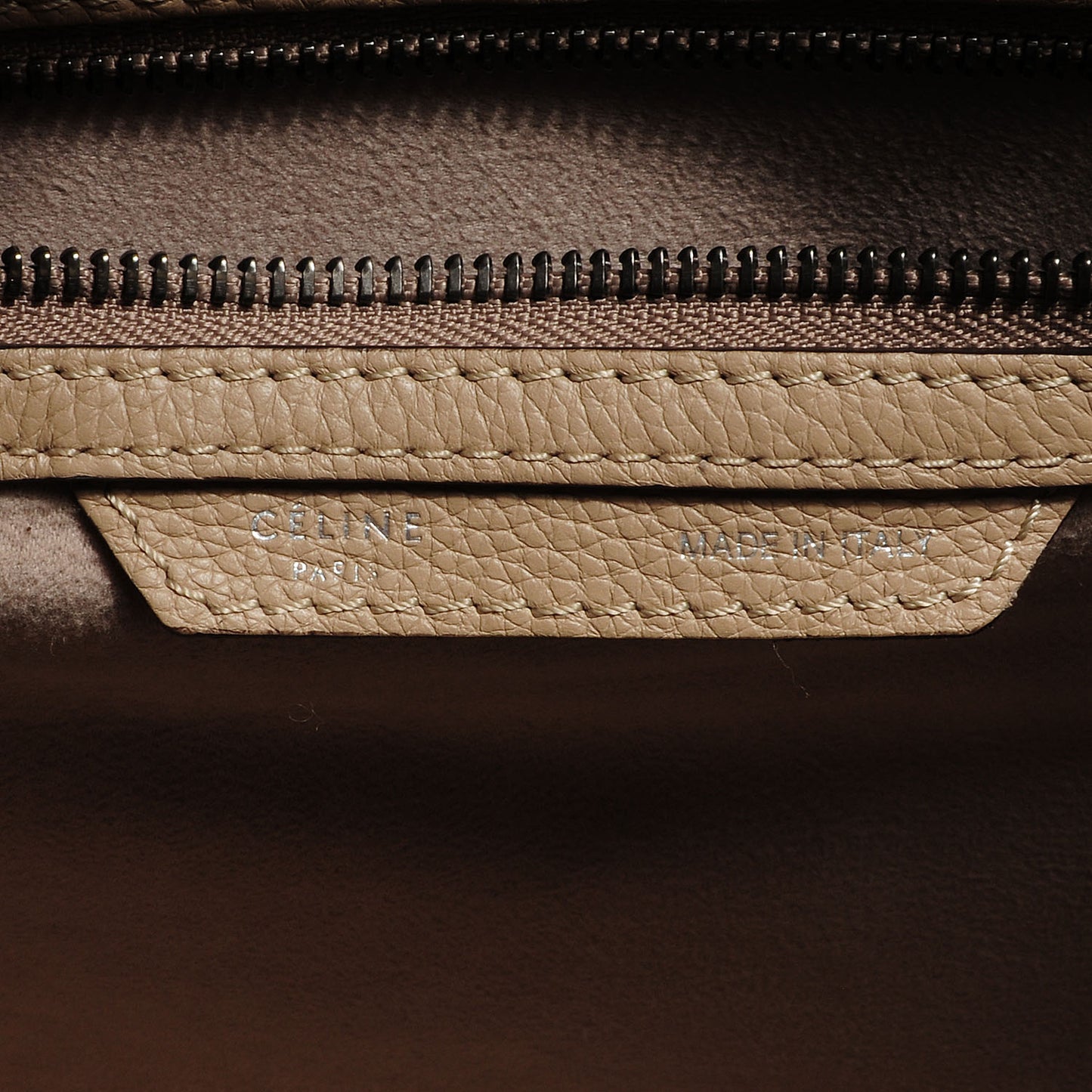 Drummed Calfskin Mini Luggage Dune