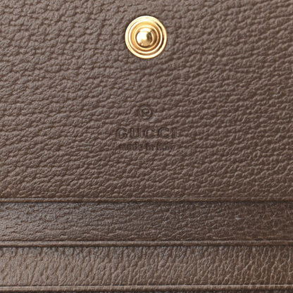 Gucci GG Supreme Monogram Web Ophidia Chain Card Case Wallet Beige New Acero 6 of 11